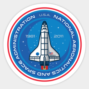 NASA Space Shuttle Clock Sticker